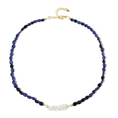 Edelstein-Silberhalskette (Riya)