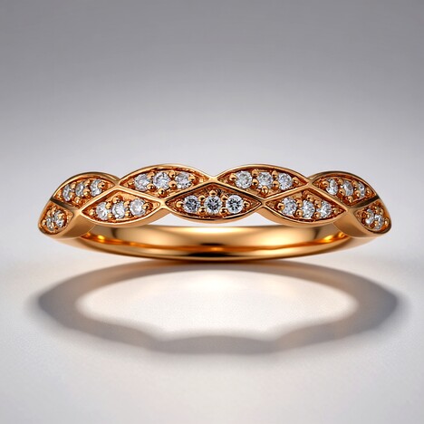 Anello in oro con Diamante Rosa d'Argyle I3 (Mark Tremonti)