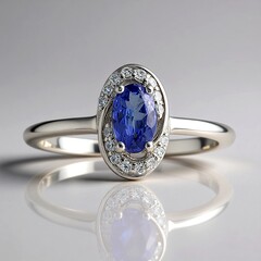 Anello in argento con Tanzanite