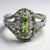 Anello in argento con Diamante Verde