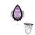 Anello in argento con Ametista Rose de France (Dallas Prince Designs)