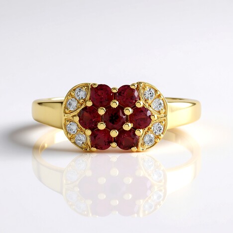 Anello in argento con Spinello Rosso