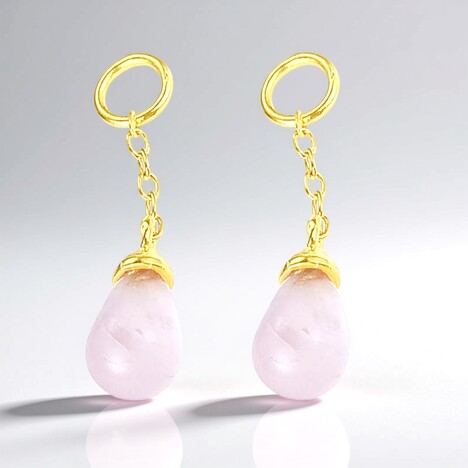 Ciondolo in argento con Quarzo Rosa (Maigold Kreativ)