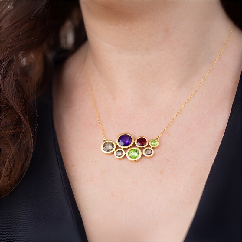 Collier en argent et Améthyste (KM by Juwelo)