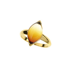Bague en argent et Ambre baltique