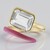 Anello in argento con Topazio Bianco