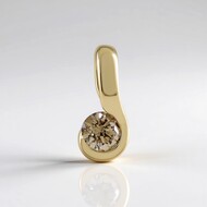 Pendentif en or et Diamant chocolat SI2