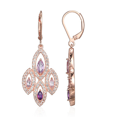 Amethyst-Silberohrringe