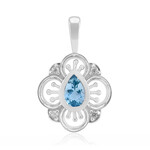 Colgante en plata con Aguamarina Santa María