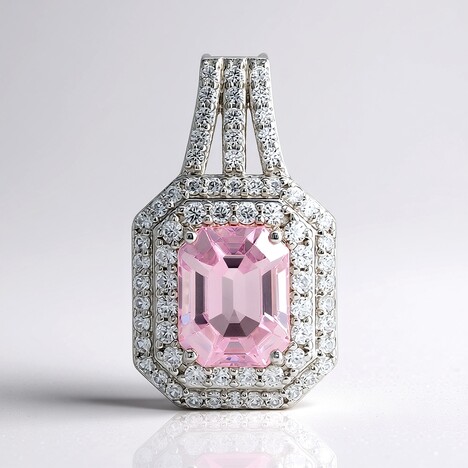 Ciondolo in argento con Kunzite
