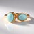 Anello in argento con Larimar (KM by Juwelo)