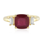 Bague en argent et Rubis de Madagascar