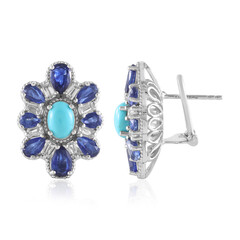 Zilveren oorbellen met Sleeping Beauty Turkooisen (Dallas Prince Designs)