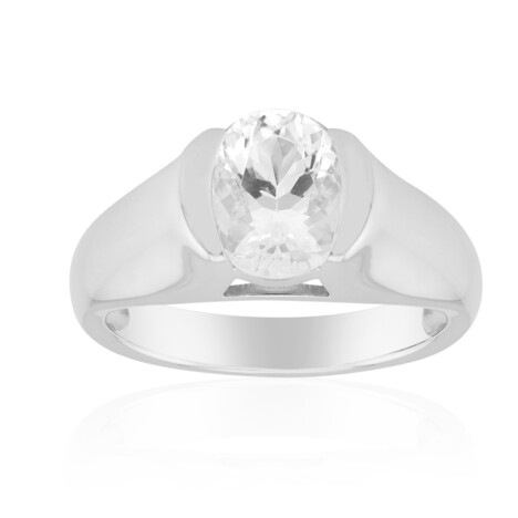 Anello in argento con Quarzo Herkimer (Pallanova)