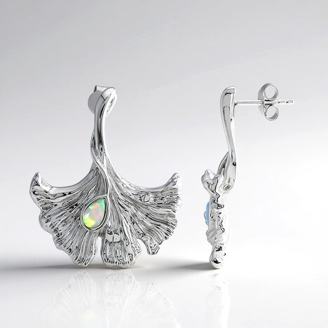 Orecchini in argento con Opale di Welo (MONOSONO COLLECTION)