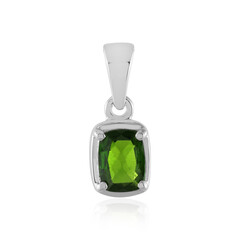 Ciondolo in argento con Diopside Russo