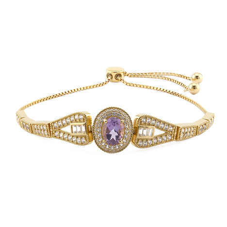 Amethyst-Silberarmband