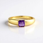 Anello in argento con Ametista del Marocco
