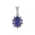 Tanzanite Silver Pendant