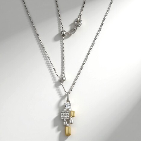 Collana in argento con Topazio Bianco (Adela Silber)