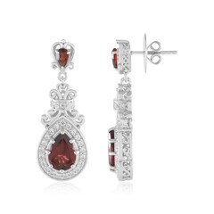 Boucles d'oreilles en argent et Grenat d'Inde (Dallas Prince Designs)