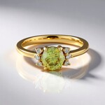 Anello in oro con Sfalerite (AMAYANI)