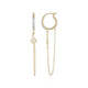 Boucles d'oreilles en argent et Topaze blanche