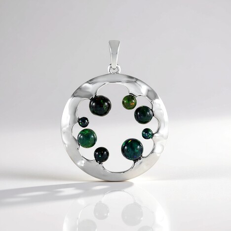 Ciondolo in argento con Opale Mezezo (de Melo Essence)