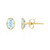 Sky Blue Topaz Silver Earrings