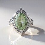 Anello in argento con Ametista Verde (Dallas Prince Designs)