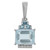 Colgante en platino con Aguamarina