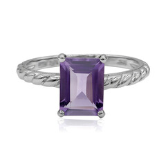 Zilveren ring met een amethist