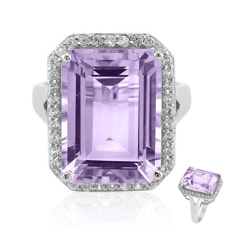 Lavendel-Amethyst-Silberring