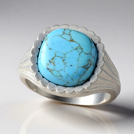Anello in argento con Turchese (dagen)