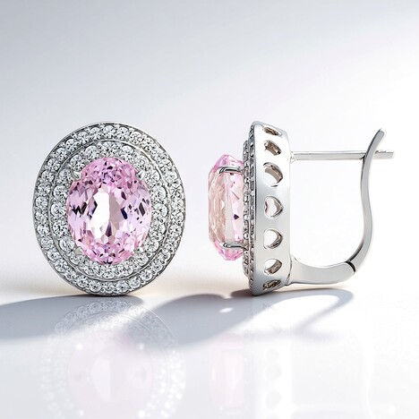 Orecchini in argento con Kunzite