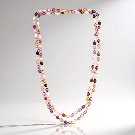 Collana in argento con Perla di Acqua Dolce (TPC)