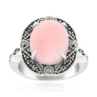 Pinkfarbener Opal-Silberring (Annette classic)