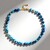 Collana in argento con Agata Blu