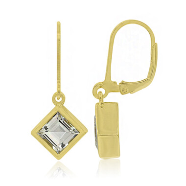 Orecchini in argento con Topazio Bianco (MONOSONO COLLECTION)