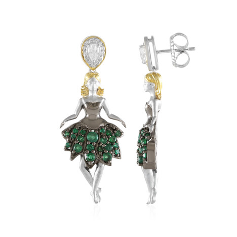 Zircon Silver Earrings (Gems en Vogue)