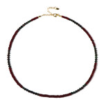 Edelstein-Silberhalskette