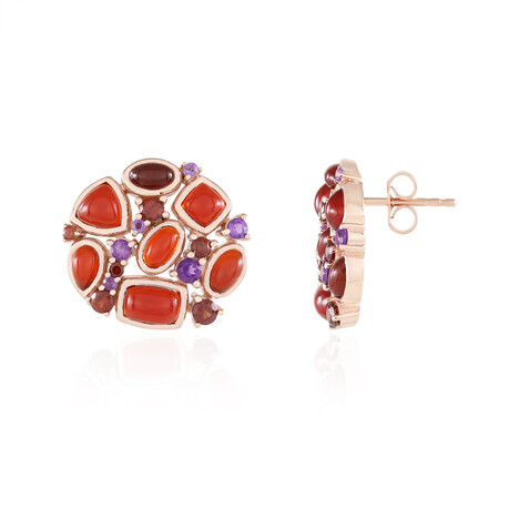 Orecchini in argento con Corniola (KM by Juwelo)