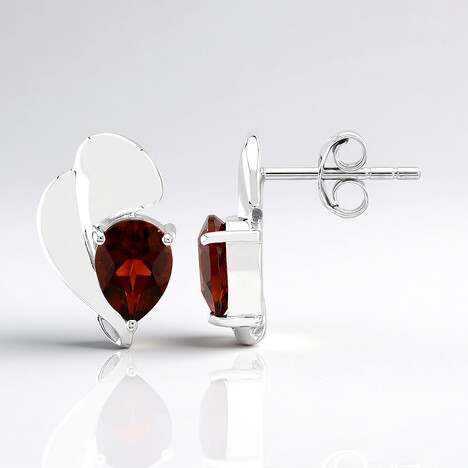Orecchini in argento con Citrino Madeira (Pallanova)