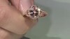 Anillo en oro con Morganita AAA