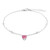 Pinkfarbener Topas-Silberarmband
