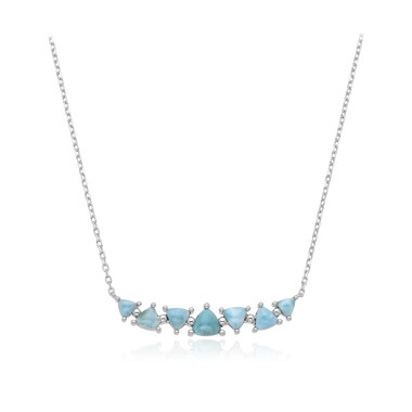 Larimar-Silbercollier