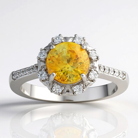 Anello in argento con Sfalerite
