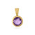 Ciondolo in oro con Ametista