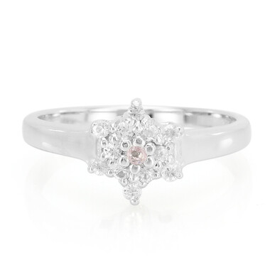 Pinkfarbener Ceylon-Saphir-Silberring