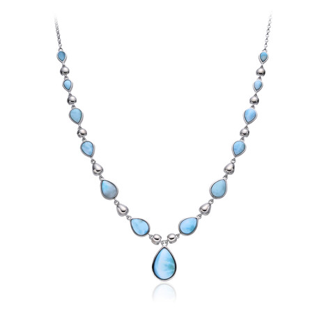 Collana in argento con Larimar